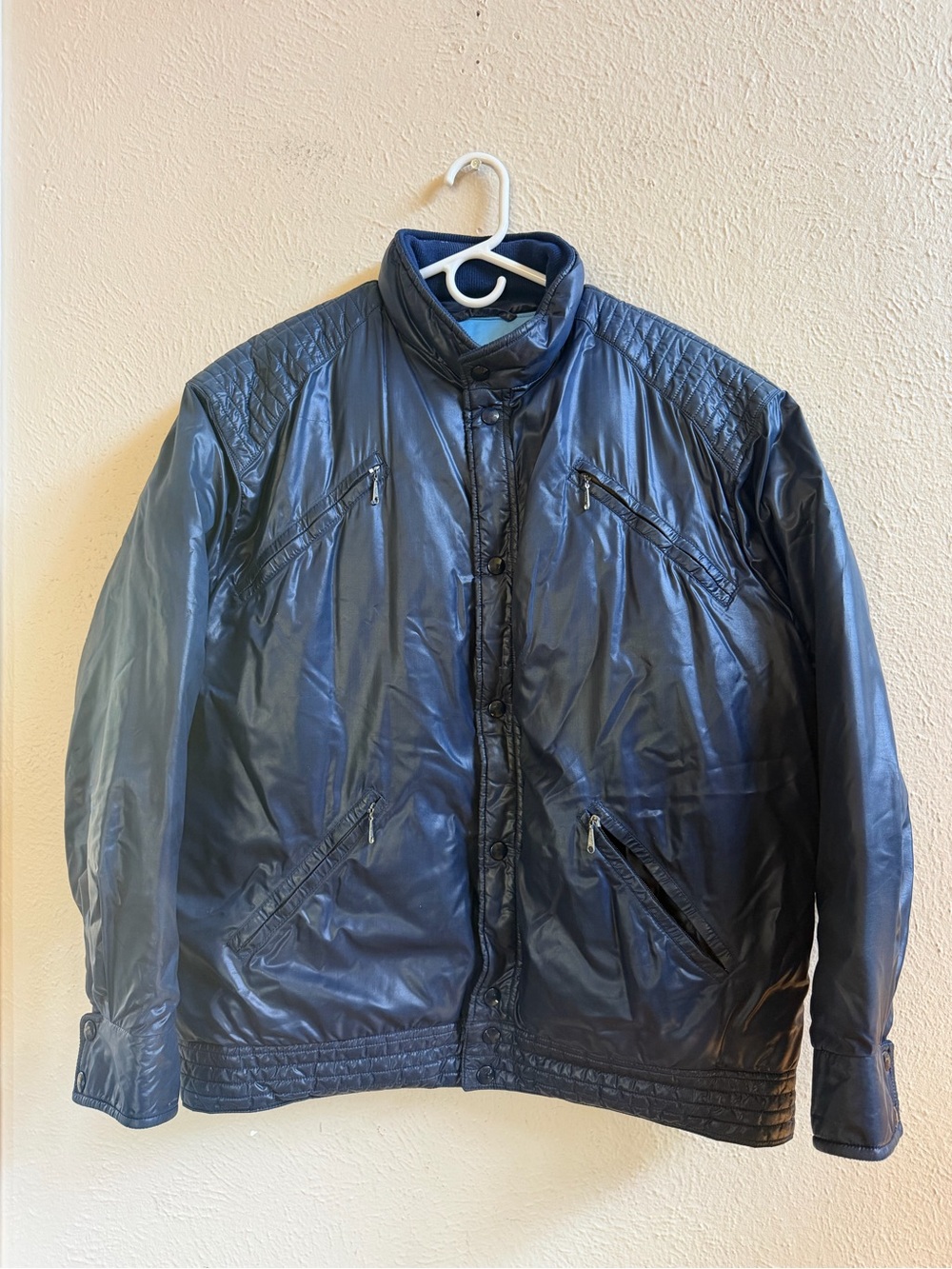 Vintage Obermeyer blue puffer jacket